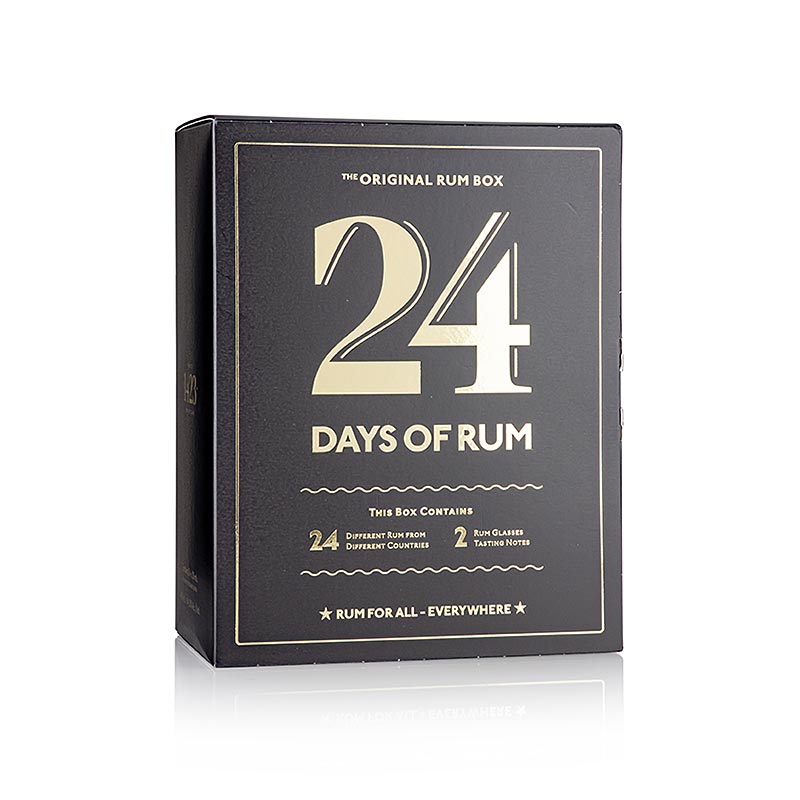 Advent Calendar 24 Days of Rum - Edition Black - 480 ml - Cardboard Advent Calendar 24 Days of Rum - Edition Black - 480 ml - Cardboard