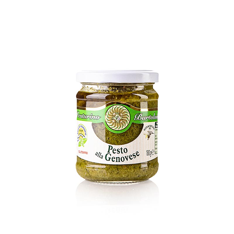 Pesto alla Genovese, basilikumsauce, Venturino - 180 g - glas