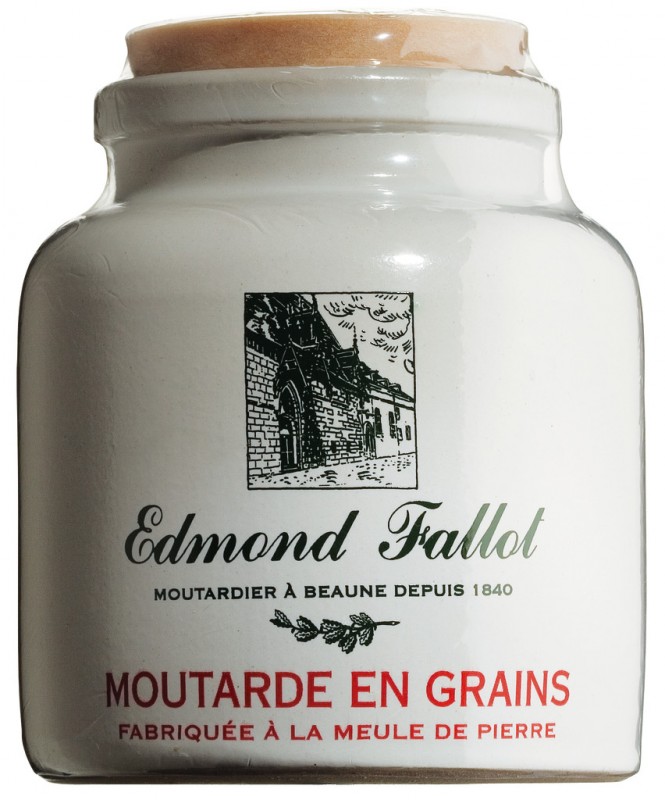 Dijon sennep, grov, Edmond Fallot - 250 ml - pot