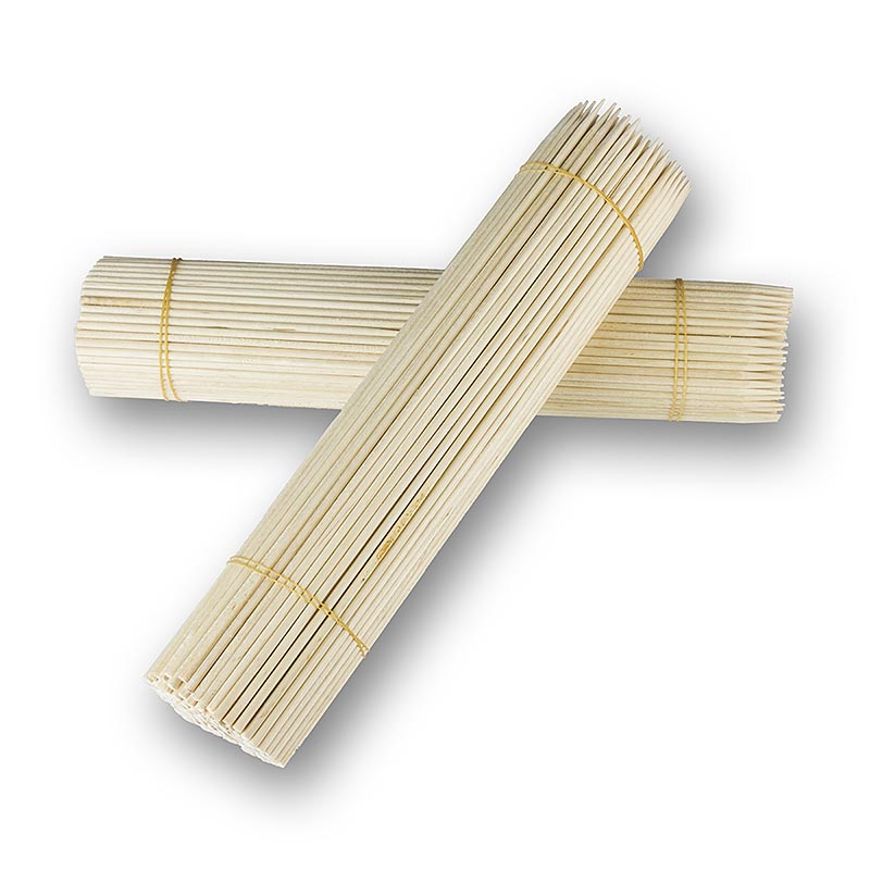 Pinchos de madera, 25 cm - 1.000 piezas - bolsa