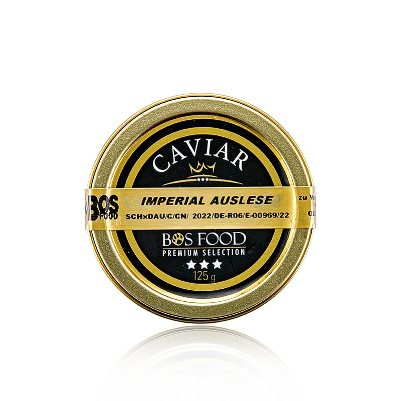 Havjar i perzgjedhjes perandorake, kryq Amur x bli Kaluga (schrenckii x dau), Kine - 125 g - mund Havjar i perzgjedhjes perandorake, kryq Amur x bli Kaluga (schrenckii x dau), Kine - 125 g - mund