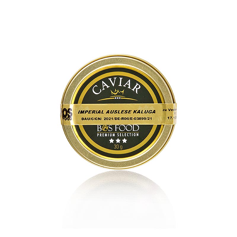 Havjar i perzgjedhjes perandorake Kaluga (Huso dauricus) - 30 g - mund Havjar i perzgjedhjes perandorake Kaluga (Huso dauricus) - 30 g - mund