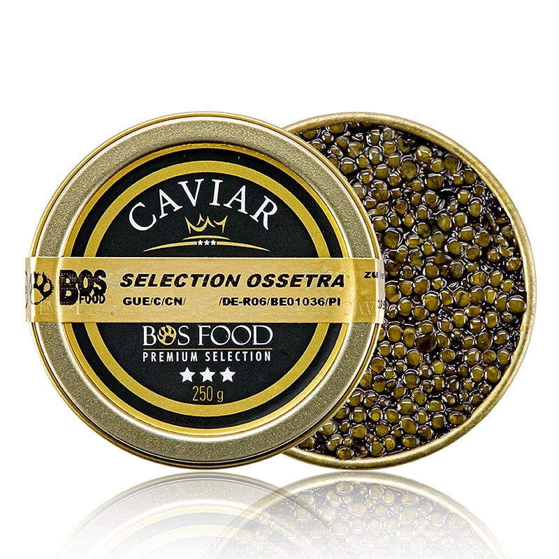 Selection Ossetra Kaviar (Acipenser gueldenstaedtii) - 250 g - Dose Selection Ossetra Kaviar (Acipenser gueldenstaedtii) - 250 g - Dose