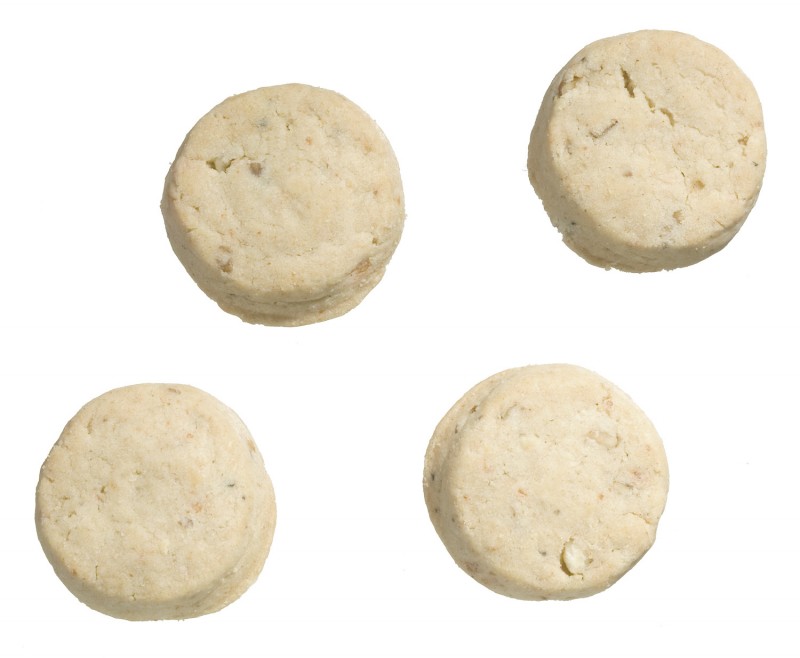 Cheese sables Goat`s Cheese and Walnut, sand biscuits with cheese and walnuts, Fine Cheese Company - 100 g - pack