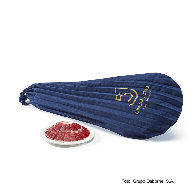 Cinco Jotas - 100% ham Iberico PALETA yang diberi makan biji ek, utuh, dengan tulang - sekitar 6kg - Kardus Cinco Jotas - 100% ham Iberico PALETA yang diberi makan biji ek, utuh, dengan tulang - sekitar 6kg - Kardus