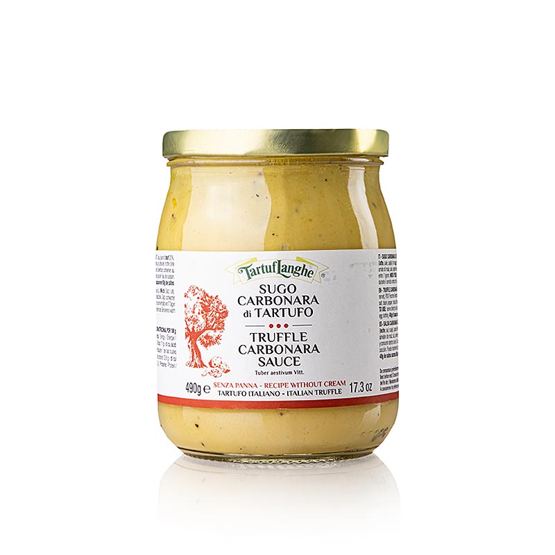 TARTUFLANGHE - Molho carbonara, com trufas de verao - 490g - Vidro
