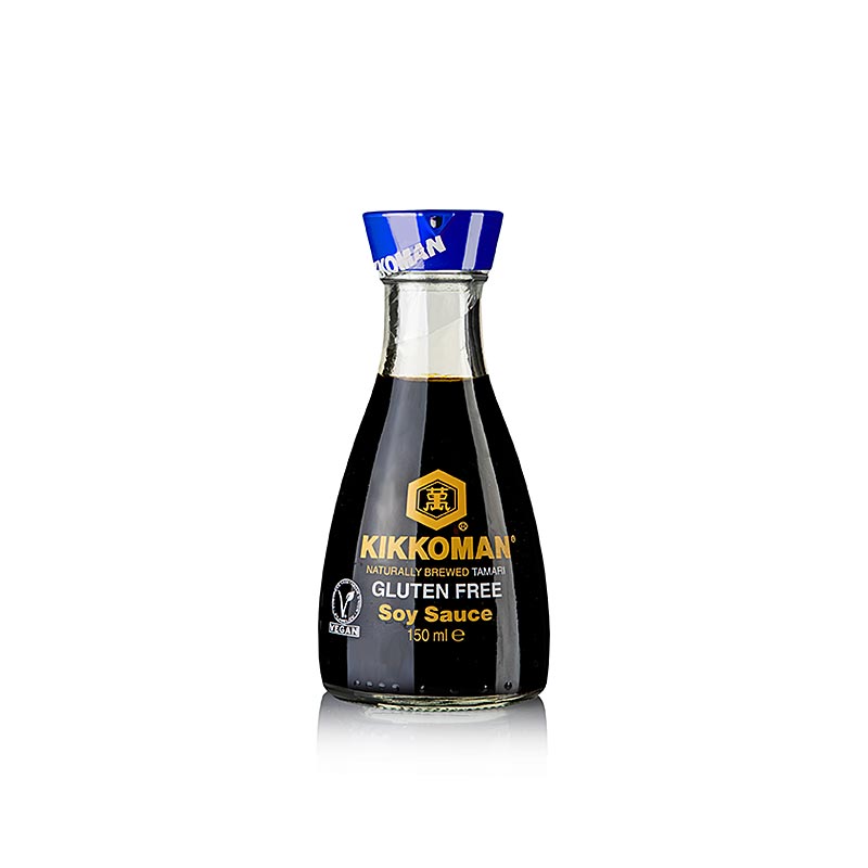Molho de soja - Tamari, Kikkoman, sem gluten, Japao - 150ml - Garrafa Molho de soja - Tamari, Kikkoman, sem gluten, Japao - 150ml - Garrafa