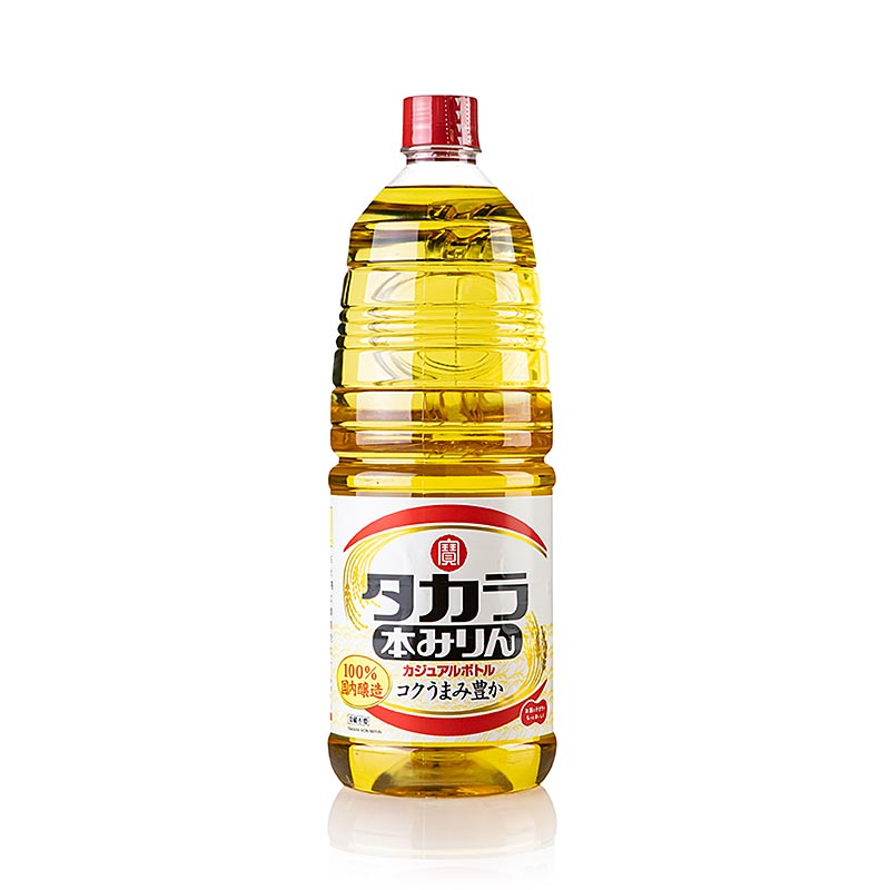 Mirin Takara Hon - saett hrisgrjonavin, afengt krydd, Japan (GMO) - 1,8L - PE flaska