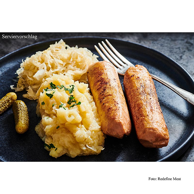 Redefine Meat Bratwurst, 10 veganistische worsten - 1 kg, 10 stuks - Pe - kom