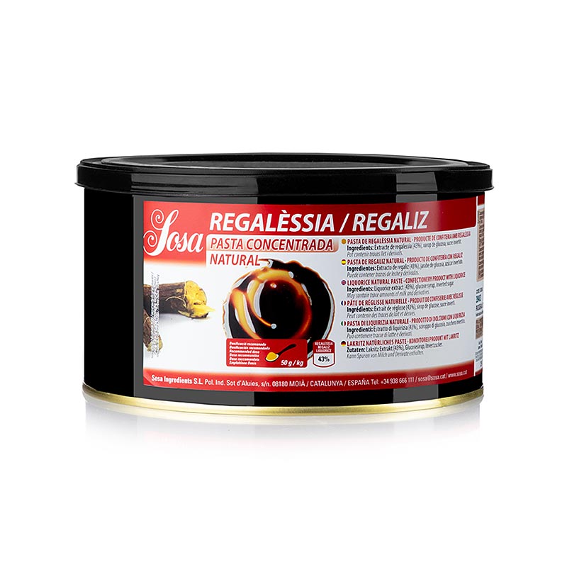 Sosa Paste - Natturulegur lakkris (39403) - 1,5 kg - getur Sosa Paste - Natturulegur lakkris (39403) - 1,5 kg - getur