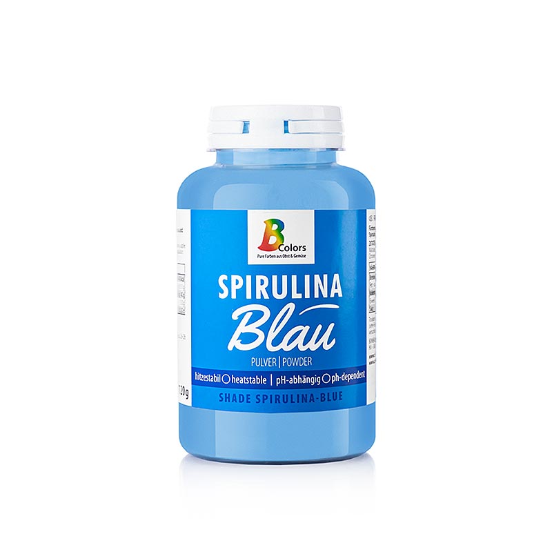BColors elintarvikevari - Spirulina Blue, jauhe, rasva- ja vesiliukoinen, vegaaninen - 120 g - Pe voi BColors elintarvikevari - Spirulina Blue, jauhe, rasva- ja vesiliukoinen, vegaaninen - 120 g - Pe voi