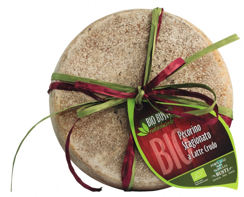 Pecorino stagionato a latte crudo, bio, ovcji sir, zorjen, iz surovega mleka, bio, Busti - cca 2,2 kg - kg Pecorino stagionato a latte crudo, bio, ovcji sir, zorjen, iz surovega mleka, bio, Busti - cca 2,2 kg - kg