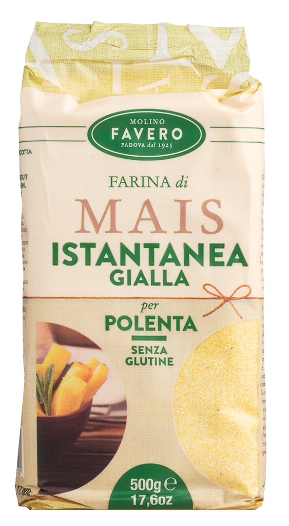 Farina di Mais per Polenta instantania, Instant - Polenta, precuinada, Favero - 500 g - paquet