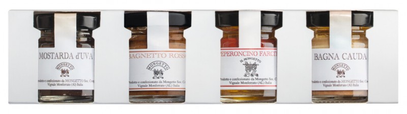 Conjunto Piemonte, conjunto de antepastos, Mongetto - 1x40g, 3x35g - definir Conjunto Piemonte, conjunto de antepastos, Mongetto - 1x40g, 3x35g - definir