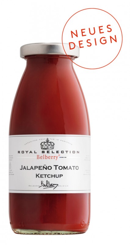 Ketchup Jalapeno, ketchup de tomate com pimenta, Belberry - 250ml - Garrafa Ketchup Jalapeno, ketchup de tomate com pimenta, Belberry - 250ml - Garrafa