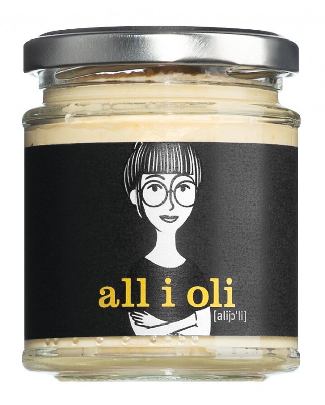 Semua i oli, mayonis bawang putih, La Cocina de Lola - 160g - kaca Semua i oli, mayonis bawang putih, La Cocina de Lola - 160g - kaca