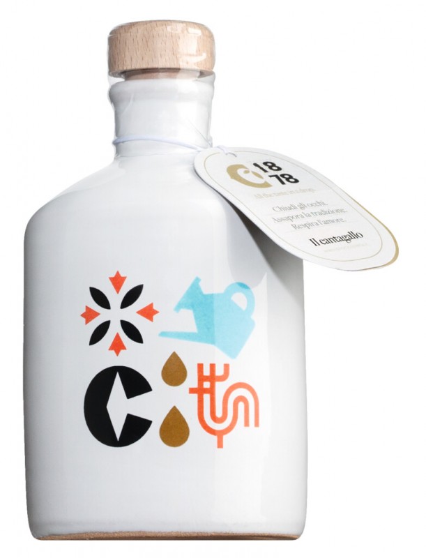 Orcio la Cantagallo, minyak zaitun extra virgin dalam botol keramik, Ciccolella - 250ml - Botol Orcio la Cantagallo, minyak zaitun extra virgin dalam botol keramik, Ciccolella - 250ml - Botol