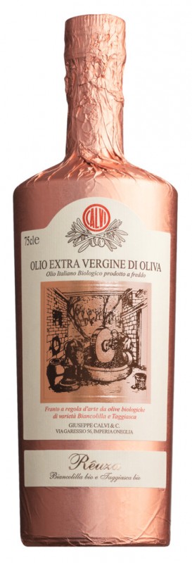 Olio extra virgin Reuza, bio, extra panensky olivovy olej ruze, bio, Calvi - 750 ml - Lahev Olio extra virgin Reuza, bio, extra panensky olivovy olej ruze, bio, Calvi - 750 ml - Lahev