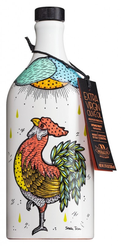 Olio extra virgin Orcio il Gallo, oliwa z oliwek z pierwszego tloczenia, w dzbanku, edycja limitowana, Muraglia - 500ml - Sztuka Olio extra virgin Orcio il Gallo, oliwa z oliwek z pierwszego tloczenia, w dzbanku, edycja limitowana, Muraglia - 500ml - Sztuka