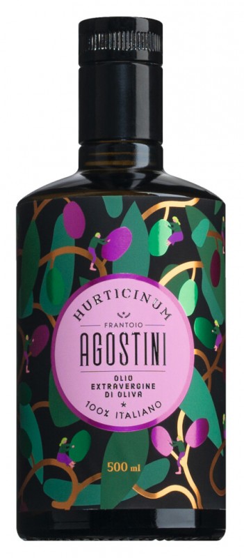 Hurticinum - Selezione Delicata, Minyak Zaitun Extra Virgin, Frantoio Agostini - 500ml - Botol Hurticinum - Selezione Delicata, Minyak Zaitun Extra Virgin, Frantoio Agostini - 500ml - Botol