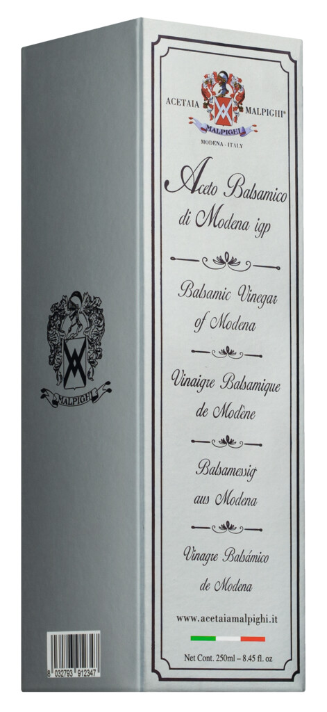 Aceto Balsamico de Modena IGP Argento, Aceto Balsamico de Modena IGP, Malpighi - 250ml - Garrafa