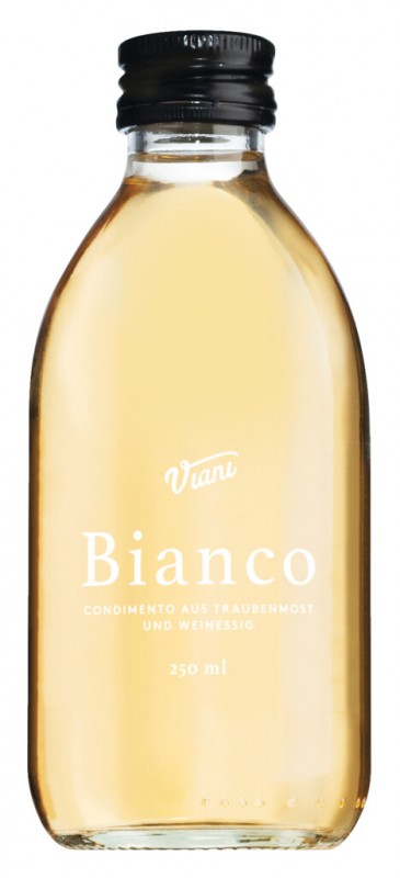 BIANCO - Condimento Bianco, salce e bere nga uthull vere e bardhe dhe musht rrushi, Viani - 250 ml - Shishe