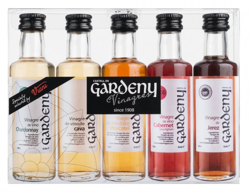 Vinagres blancos y tintos Set, Weinessig rot / weiß gemischt, Set, Gardeny - 5 x 40 ml - Set Vinagres blancos y tintos Set, Weinessig rot / weiß gemischt, Set, Gardeny - 5 x 40 ml - Set