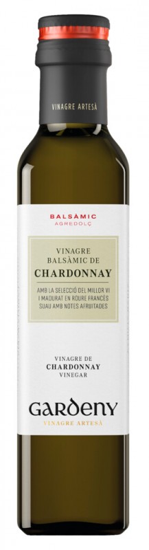 Vinagre de vino Chardonnay, cuka wain putih yang diperbuat daripada Chardonnay, Gardeny - 250ml - Botol