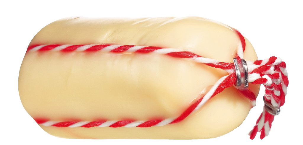 Provolone dolce Topolino, pasta filata halfharde kaas, koemelk, Latteria Soresina - 270 g - stuk