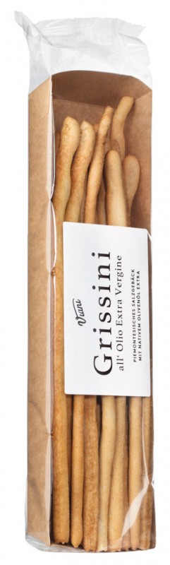 Grissini all`Olio Extra Vergine, Grissini com azeite virgem extra, Viani - 200g - Pedaco Grissini all`Olio Extra Vergine, Grissini com azeite virgem extra, Viani - 200g - Pedaco