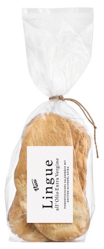 Lingue all`Olio Extra Vergine, linguas de sogra com azeite virgem extra, Viani - 200g - Pedaco