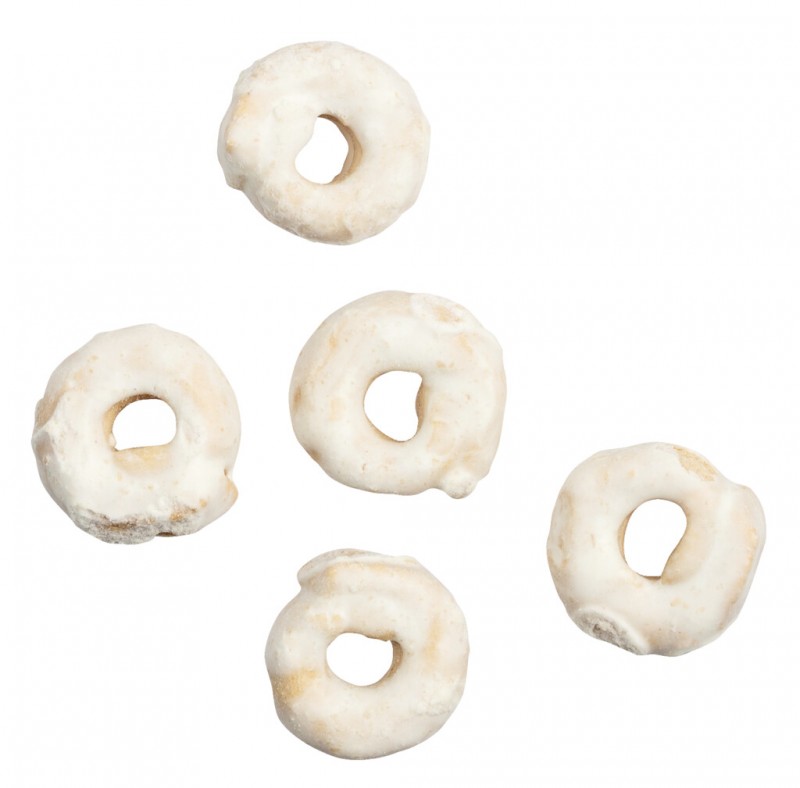 Tarallini Dolci Glassati al Limone, pasteis com cobertura de limao, Terre dei Trulli - 150g - pacote Tarallini Dolci Glassati al Limone, pasteis com cobertura de limao, Terre dei Trulli - 150g - pacote