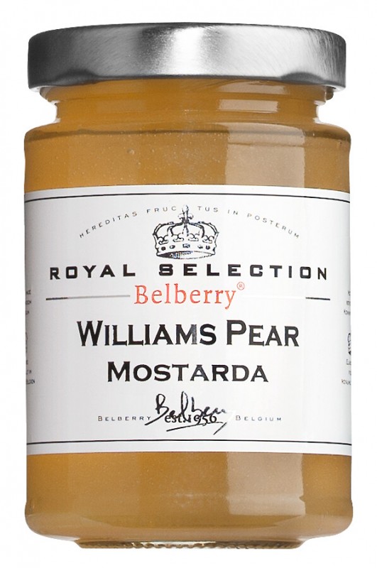 Mostarda Williams Pears, molho de pera com sabor de mostarda, Belberry - 120g - Vidro Mostarda Williams Pears, molho de pera com sabor de mostarda, Belberry - 120g - Vidro