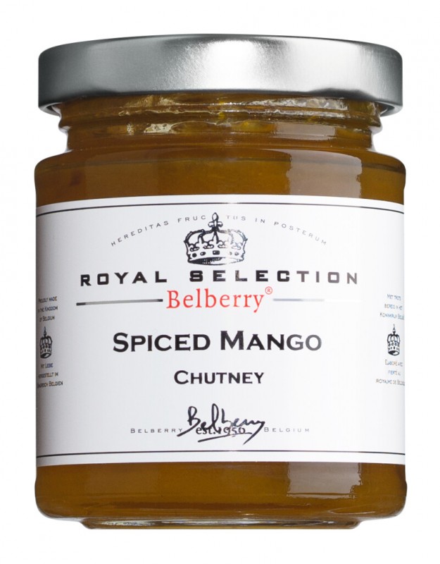 Chutney de mango especiat, chutney de mango picant, nabiu - 180 g - Vidre Chutney de mango especiat, chutney de mango picant, nabiu - 180 g - Vidre
