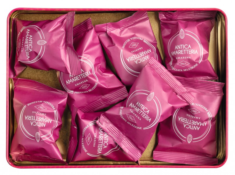 Amaretti Amarena, macarrones de almendras con Amarena, Antica Amaretteria - 150g - poder Amaretti Amarena, macarrones de almendras con Amarena, Antica Amaretteria - 150g - poder