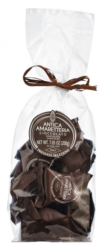 Amaretti Cioccolato, macaroons de amendoa com chocolate, Antica Amaretteria - 200g - pacote Amaretti Cioccolato, macaroons de amendoa com chocolate, Antica Amaretteria - 200g - pacote