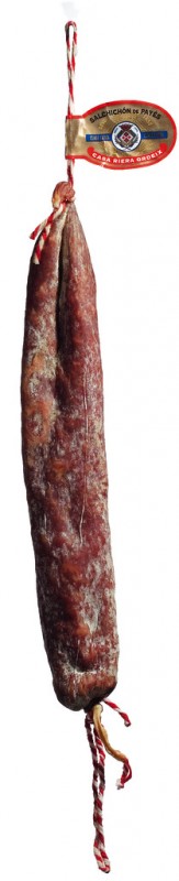 Salchichon de Payes de Vic, salami van boeren uit Vic, Casa Riera Ordeix - ongeveer 500 g - stuk