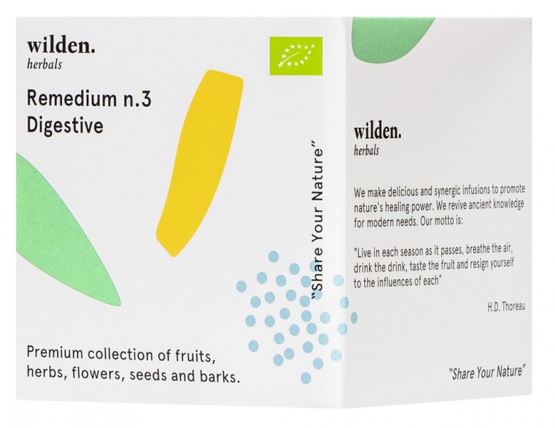 Remedium n.3 Digestive Pack, oekologisk, teblanding Digestive Pack, pose, oekologisk, Wilden urter - 10 x 2g - pakke Remedium n.3 Digestive Pack, oekologisk, teblanding Digestive Pack, pose, oekologisk, Wilden urter - 10 x 2g - pakke