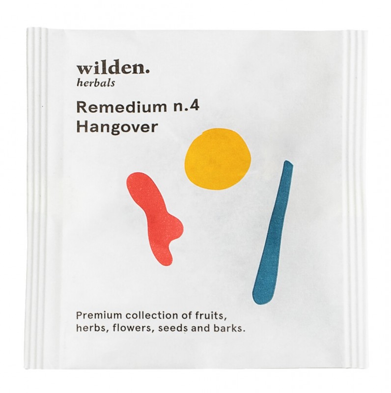 Remedium n.4 Hangover Pack, organike, perzierje caji Hangover Pack, qese, organike, bimore Wilden - 10 x 2 g - paketoj Remedium n.4 Hangover Pack, organike, perzierje caji Hangover Pack, qese, organike, bimore Wilden - 10 x 2 g - paketoj
