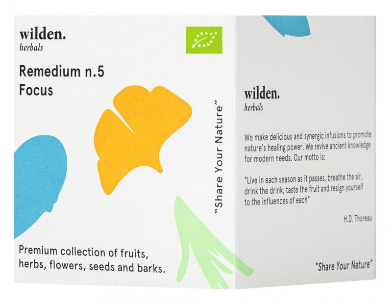 Remedium n.5 Focus Pack, oekologisk, teblanding Focus Pack, pose, oekologisk, Wilden urter - 10 x 2g - pakke Remedium n.5 Focus Pack, oekologisk, teblanding Focus Pack, pose, oekologisk, Wilden urter - 10 x 2g - pakke