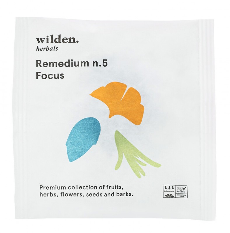 Remedium n.5 Focus Pack, oekologisk, teblanding Focus Pack, pose, oekologisk, Wilden urter - 10 x 2g - pakke Remedium n.5 Focus Pack, oekologisk, teblanding Focus Pack, pose, oekologisk, Wilden urter - 10 x 2g - pakke
