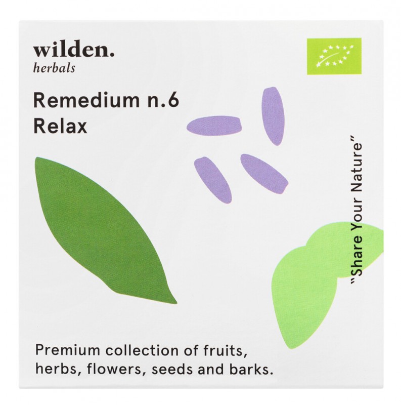 Remedium n.6 Relax Pack, oekologisk, teblanding Relax Pack, taske, oekologisk, Wilden urter - 10 x 2g - pakke Remedium n.6 Relax Pack, oekologisk, teblanding Relax Pack, taske, oekologisk, Wilden urter - 10 x 2g - pakke