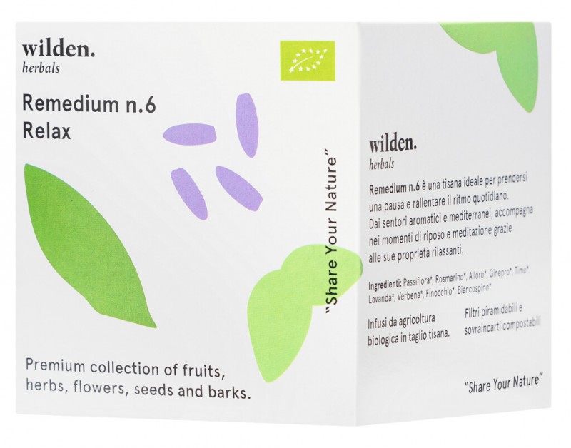 Remedium n.6 Relax Pack, oekologisk, teblanding Relax Pack, pose, oekologisk, Wilden urter - 10 x 2g - pakke Remedium n.6 Relax Pack, oekologisk, teblanding Relax Pack, pose, oekologisk, Wilden urter - 10 x 2g - pakke