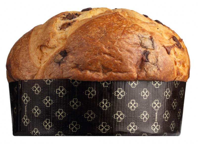 Panettone tre cioccolati, yeast cake with dark chocolate, Olivieri 1882 - 1,000 g - Piece Panettone tre cioccolati, yeast cake with dark chocolate, Olivieri 1882 - 1,000 g - Piece