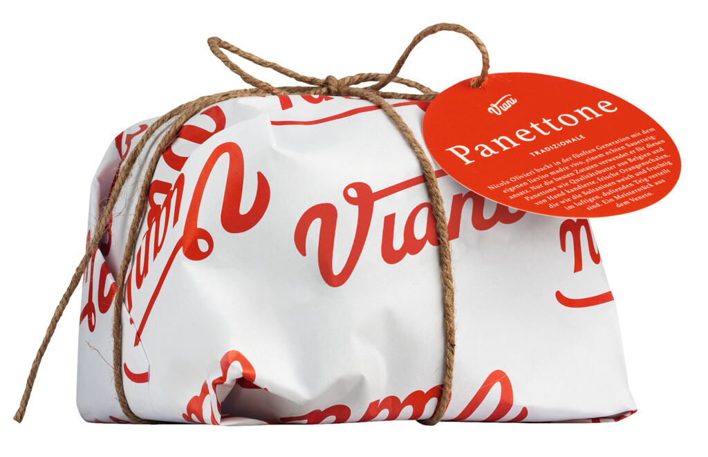Panettone tradizionale, pastis de llevat amb sultanes i taronja confitada, Viani - 500 g - Peca Panettone tradizionale, pastis de llevat amb sultanes i taronja confitada, Viani - 500 g - Peca