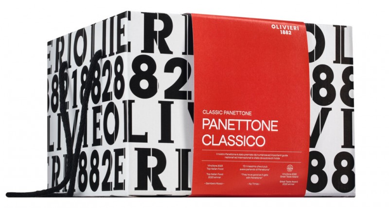 Panettone classico, kolac od kvasca sa grozdicama i kandiranom narandzom, Olivieri 1882. - 1,000g - Komad Panettone classico, kolac od kvasca sa grozdicama i kandiranom narandzom, Olivieri 1882. - 1,000g - Komad