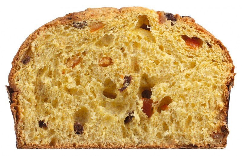 Panettone classico, gateau a la levure aux raisins secs et orange confite, Olivieri 1882 - 1 000g - Morceau Panettone classico, gateau a la levure aux raisins secs et orange confite, Olivieri 1882 - 1 000g - Morceau