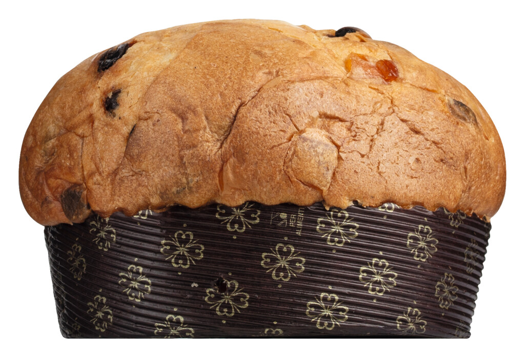 Panettone tradizionale, pastel de levadura con pasas y naranja confitada, Viani - 300g - Pedazo