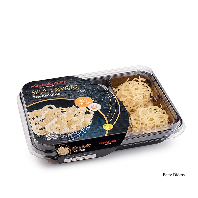 Tasty Bites Miso and Za`atar, rice base for frying, Didess - 170 g, 60 pieces - PE shell Tasty Bites Miso and Za`atar, rice base for frying, Didess - 170 g, 60 pieces - PE shell