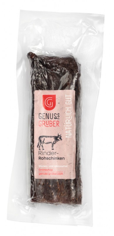 Ham daging sapi mentah, ham daging sapi mentah, diasap ringan, Genuss Gruber - sekitar 400 gram - kg Ham daging sapi mentah, ham daging sapi mentah, diasap ringan, Genuss Gruber - sekitar 400 gram - kg